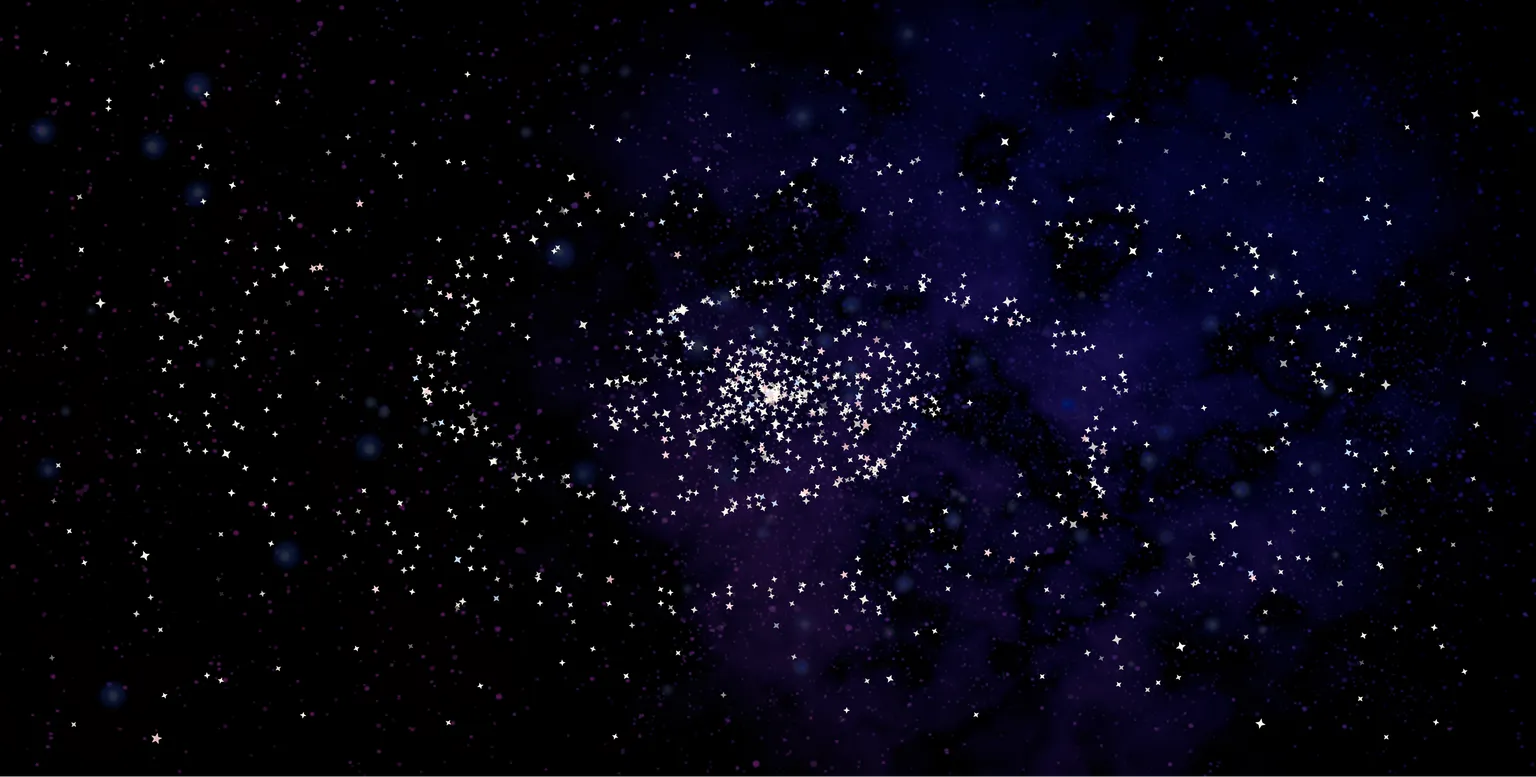 A beautiful, sparkling galaxy of 'Oops' commits