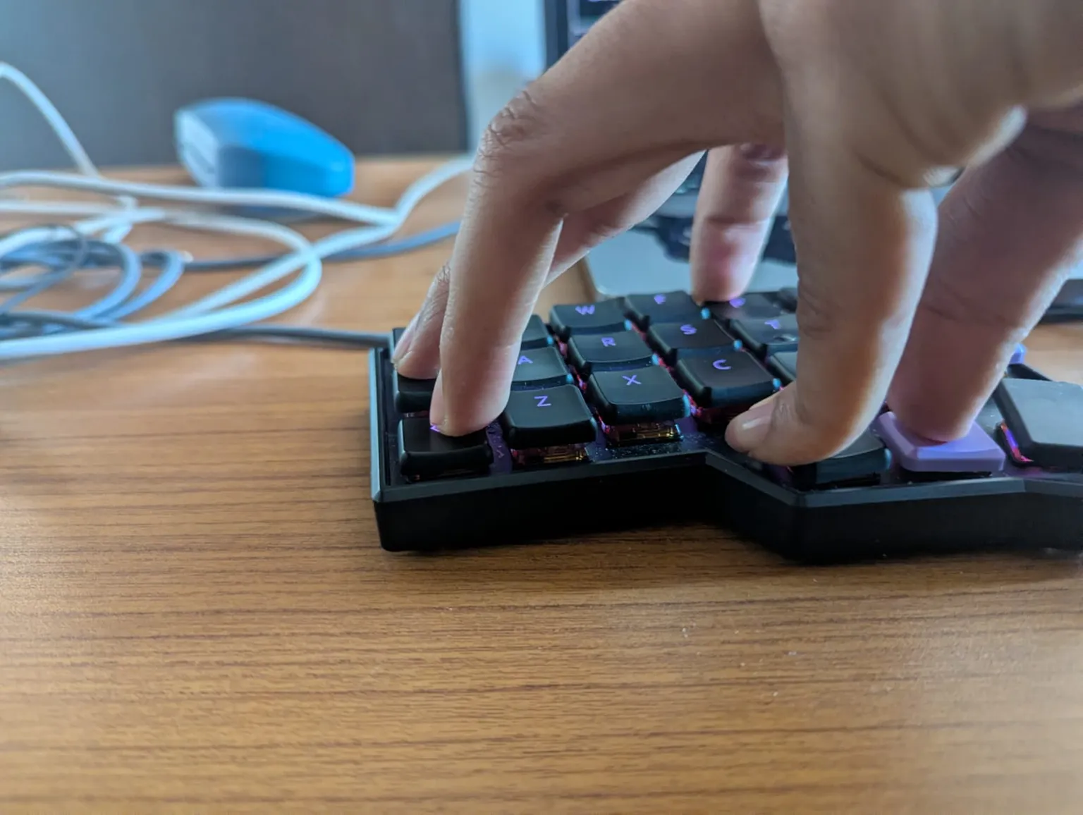Me using all five of my fingers to try and pin an editor tab